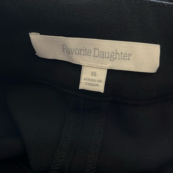 NEW Favorite Daughter The Favorite Pants Black High Waist Wide Leg Size 14 - Picture 9 of 11